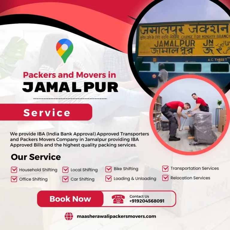 Packers and Movers in Jamalpur