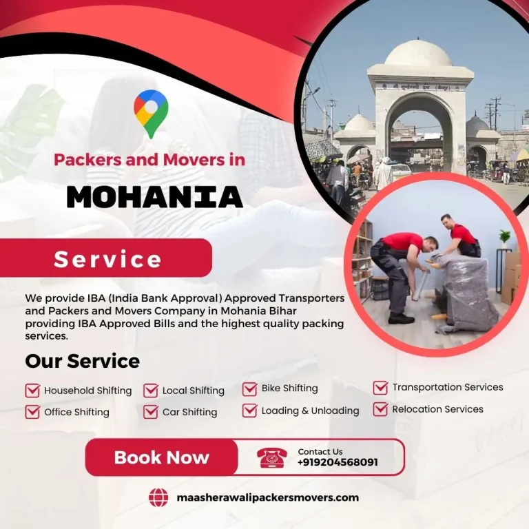 Packers and Movers in Mohania